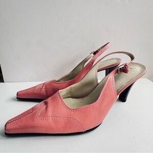 Franco Sarto lola Rose colored Elegant Pink Slingback Heels